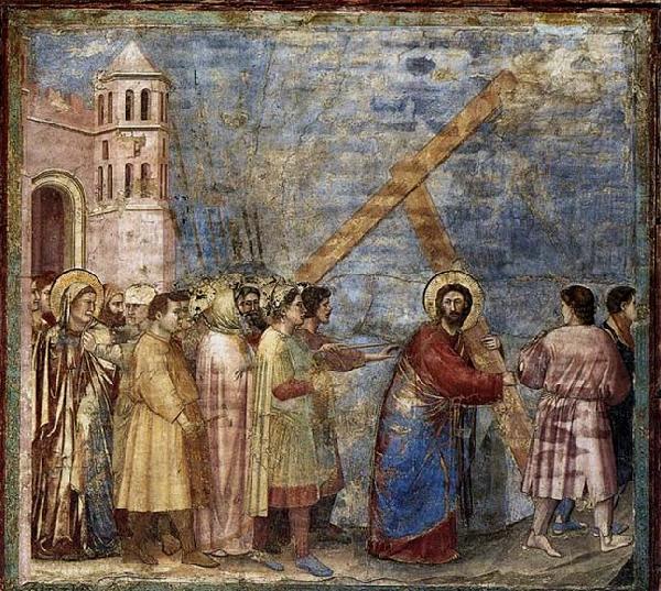 GIOTTO di Bondone Road to Calvary oil painting image
